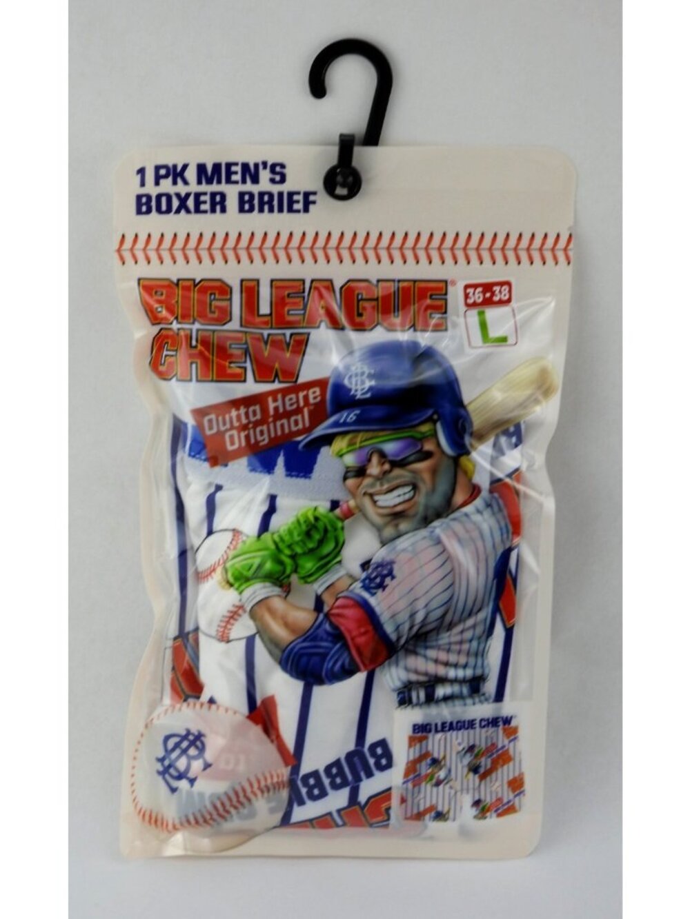 New Big League Chew Mens Boxer Briefs Sz L 36 38 Baseball Graphic Comic Gift